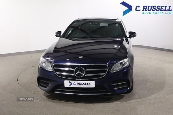 Used Mercedes E200 AMG line 184 HP (135 kW) 2020 Blue Sedan
