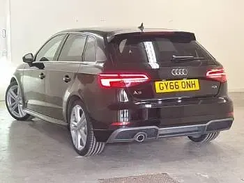 Used Audi A3 S-Line 110 HP (80 kW) 2016 Black Hatchback