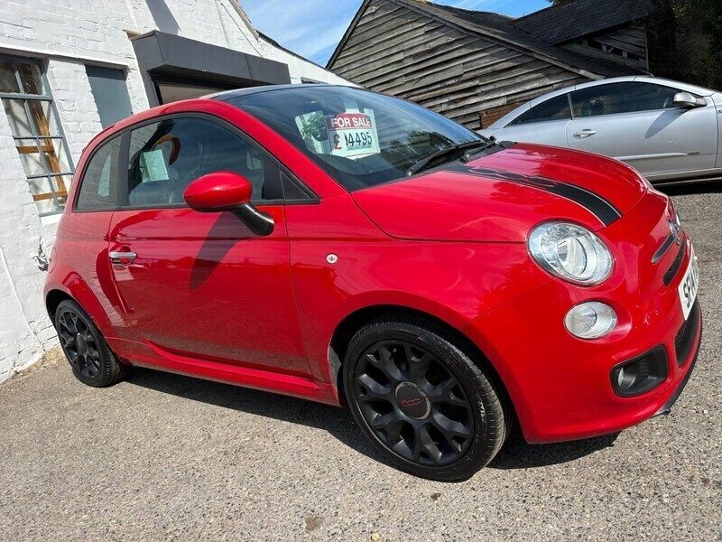 Red Used 2014 Fiat 500 S Hatchback | £4,495 (Good price) - Image 1/4