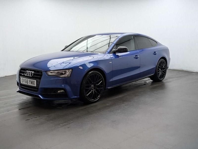 Used Audi A5 Sportback Advanced 245 HP (180 kW) 2016 Blue Hatchback