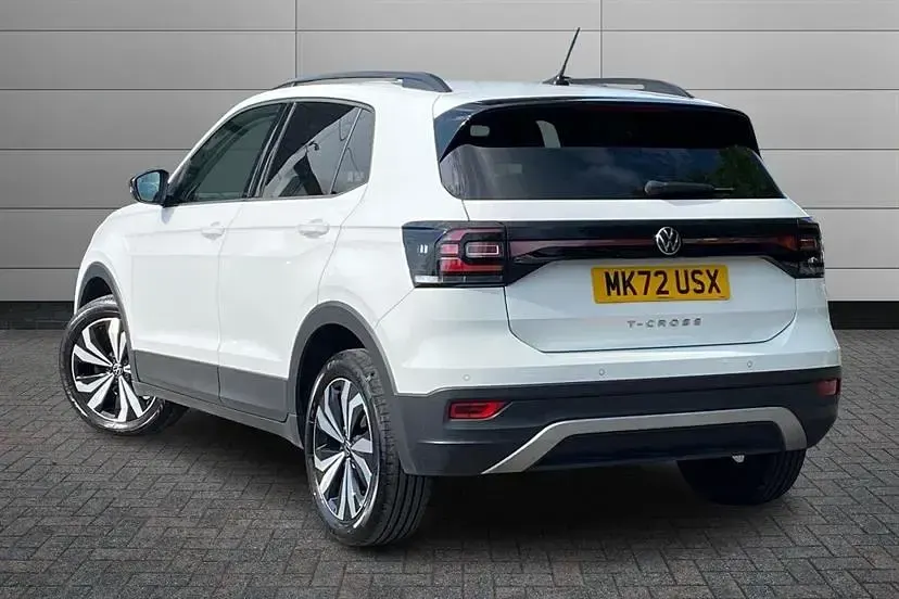 Used VW T-Cross Black Edition 110 HP (80 kW) 2022 White SUV