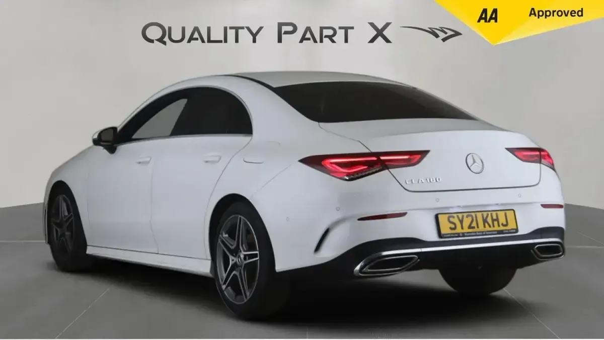 Used Mercedes CLA180 AMG line 2021 White Coupe