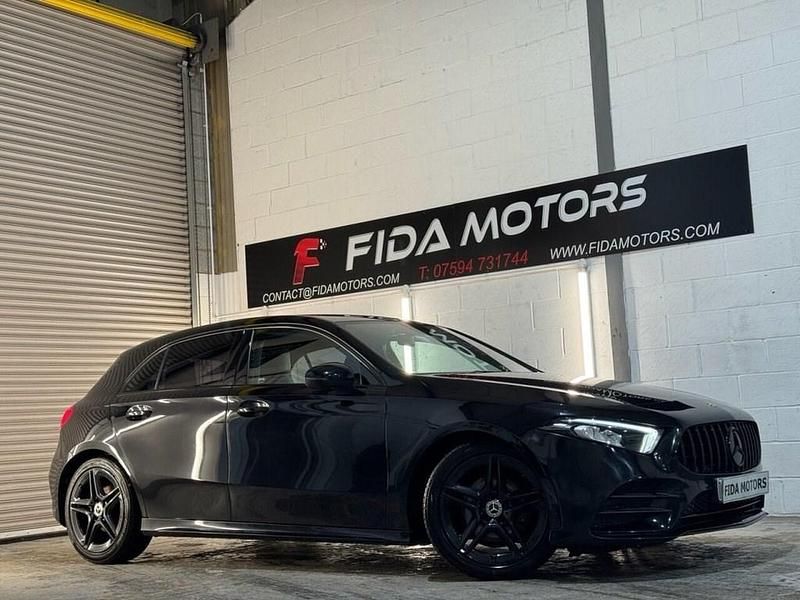 Used Mercedes A180 AMG line 116 HP (85 kW) 2018 Black Hatchback