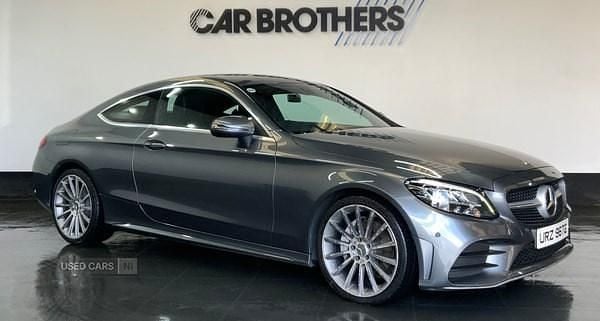 Used Mercedes C220 AMG line 2019 Grey Coupe