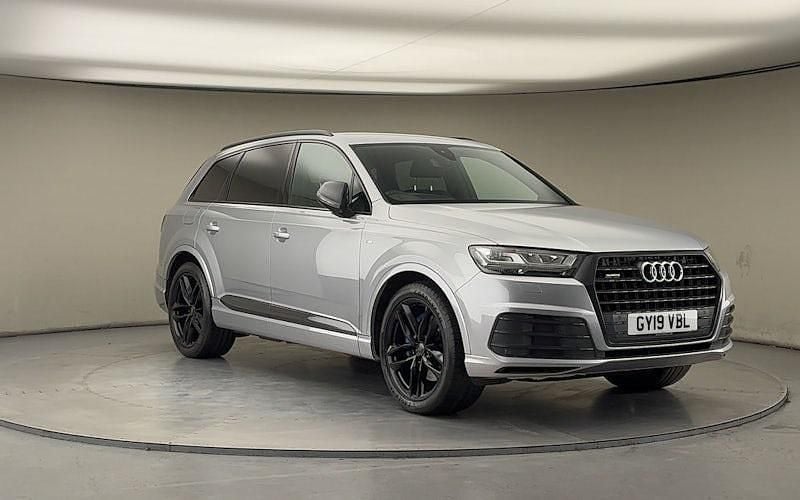 Used Audi Q7 S-Line 286 HP (210 kW) 2018 Floret silver metallic/floret silver metallic SUV