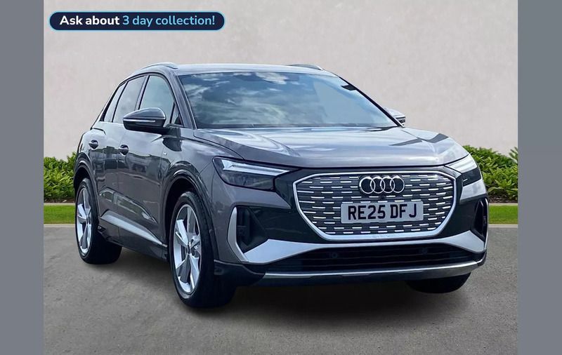 Grey Used 2025 Audi Q4 e-tron S-Line SUV | £49,825 - Image 1/4