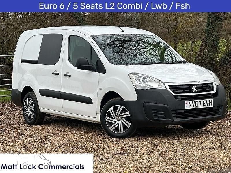 White Used 2017 Peugeot Partner S MPV | £4,995 (Fair price) - Image 1/4