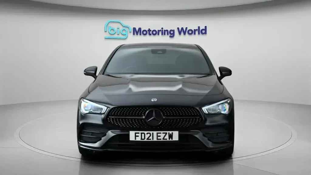 Used Mercedes CLA200 AMG line 163 HP (119 kW) 2021 Black Coupe