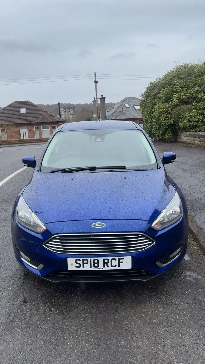 Used Ford Focus Titanium 125 HP (91 kW) 2018 Blue Hatchback
