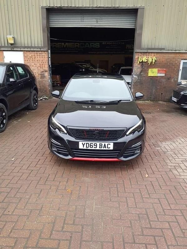 Used Peugeot 308 GT-line 130 HP (95 kW) 2020 Black Hatchback