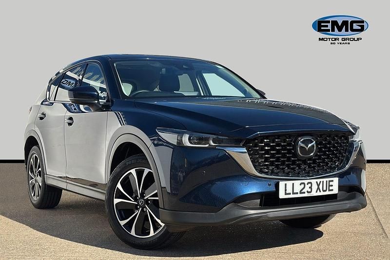 Blue Used 2023 Mazda CX-5 Exclusive-Line SUV | £18,995 (Good price) - Image 1/3