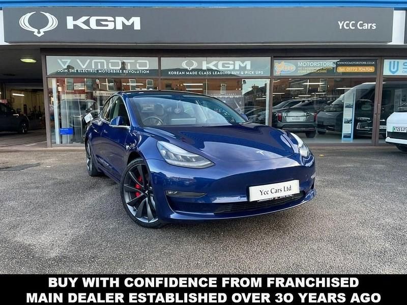 Blue Used 2020 Tesla Model 3 Performance Sedan | £17,995 (Fair price) - Image 1/4