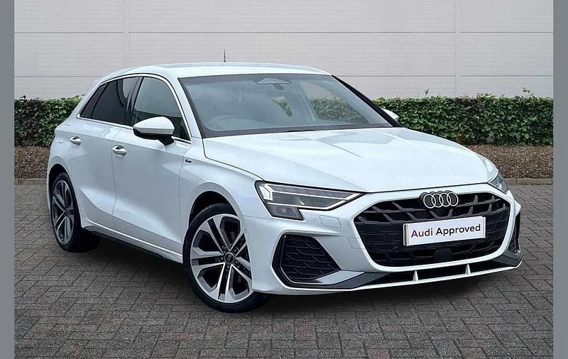 New Audi A3 S-Line 147 HP (108 kW) 2026 White Hatchback