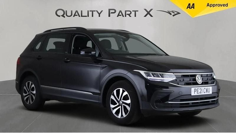 Black Used 2021 VW Tiguan Active SUV | £17,779 (Good price) - Image 1/4