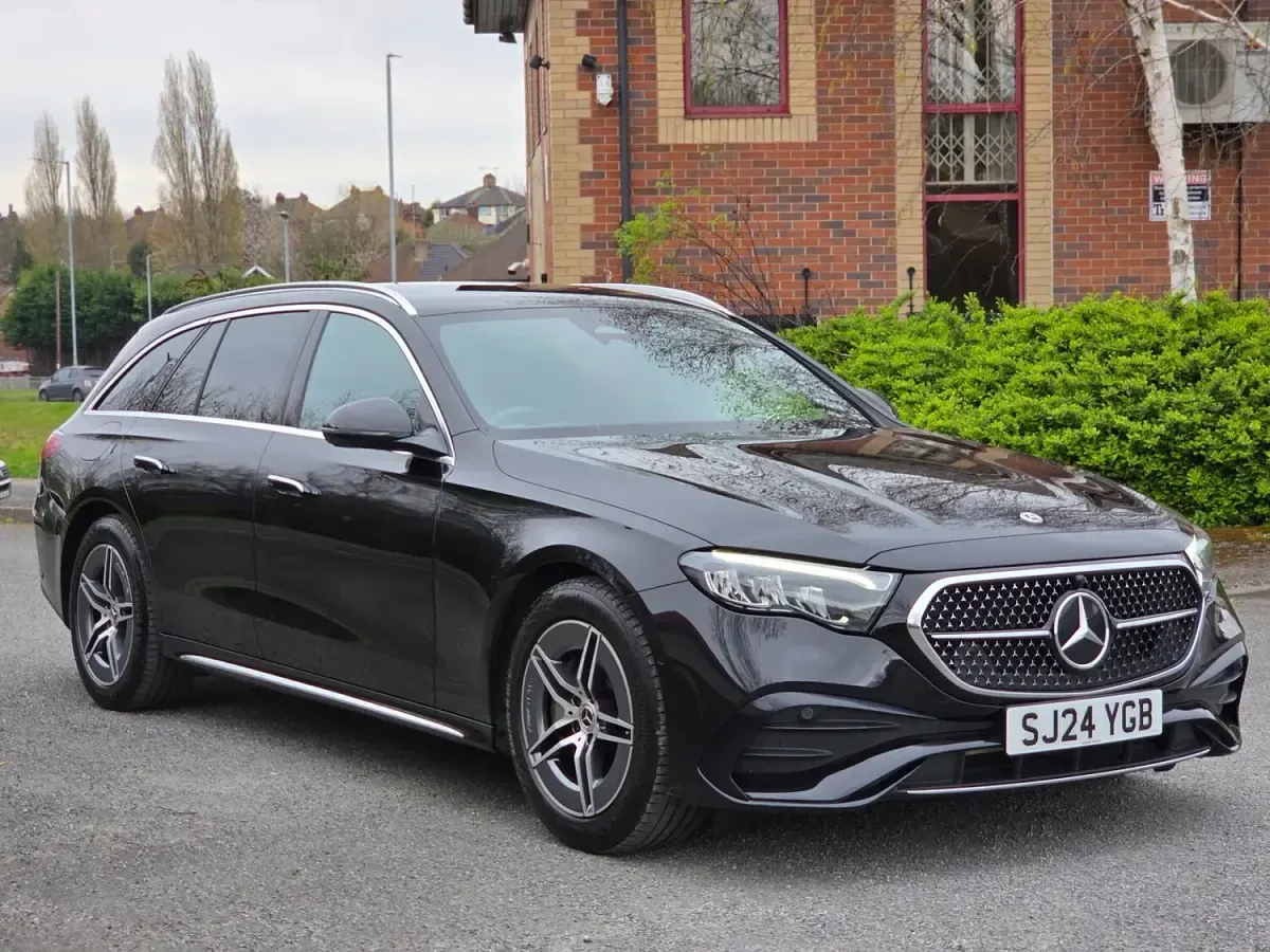Used Mercedes E220 AMG line 2024 Black Estate