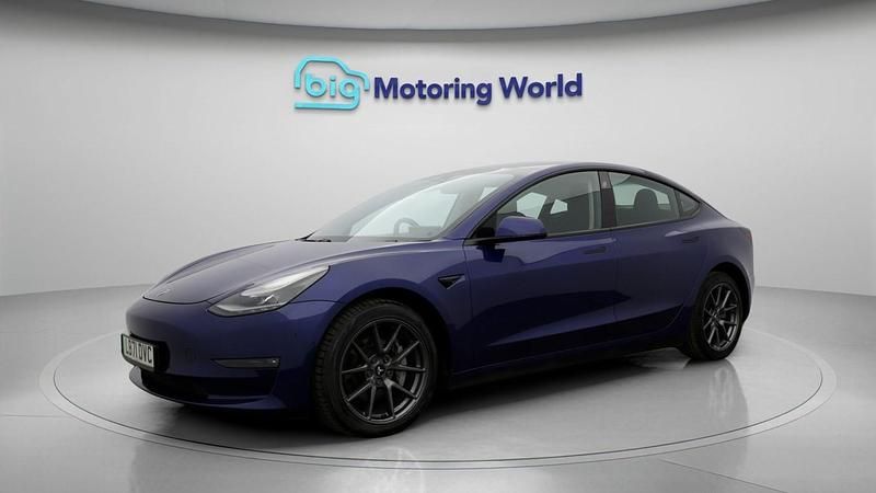 Used Tesla Model 3 Long Range AWD 366 kW (498 HP) 2021 Blue Sedan
