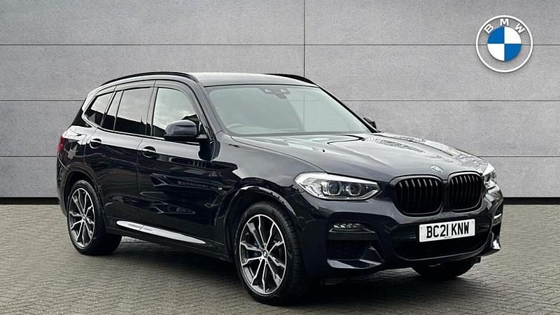 Black Used 2021 BMW X3 M Sport SUV | £26,586 (Good price) - Image 1/4