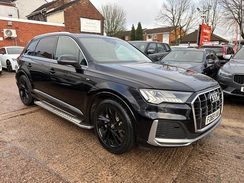 Black Used 2020 Audi Q7 S-Line SUV | £27,990 (Good price) - Image 1/4
