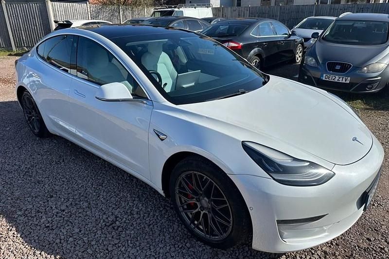 Used Tesla Model 3 Performance 461 kW (627 HP) 2019 White Sedan