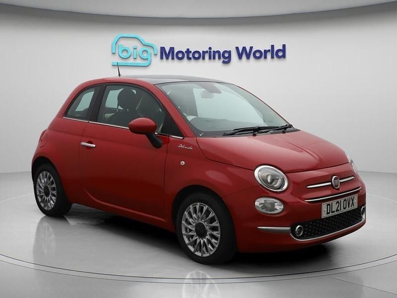 Red Used 2021 Fiat 500 Dolcevita Hatchback | £8,800 (Fair price) - Image 1/4