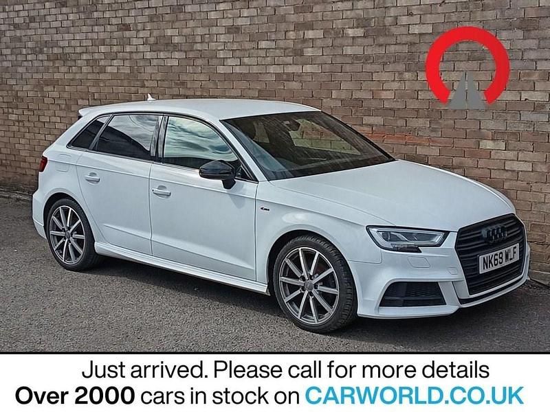Used Audi A3 Sportback Black Edition 116 HP (85 kW) 2018 White Hatchback