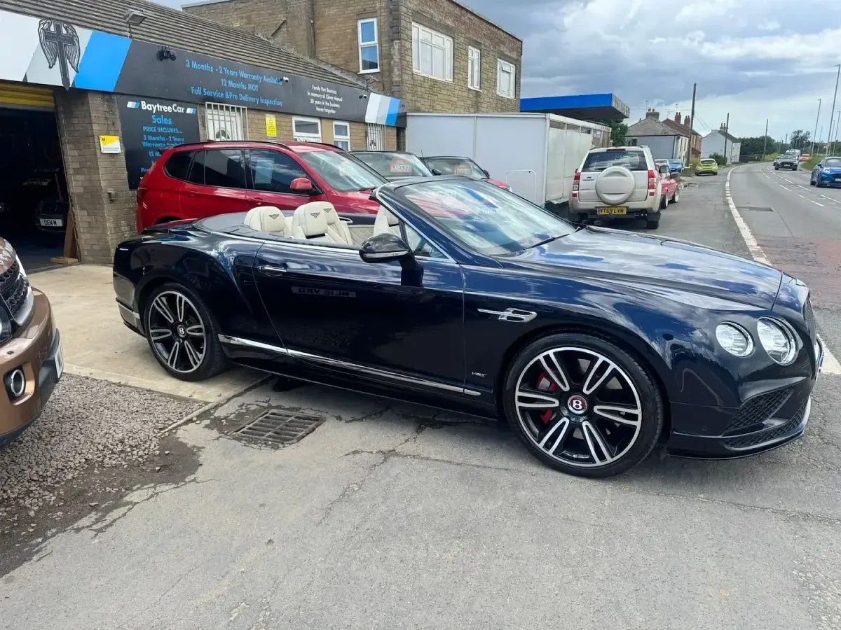Used Bentley Continental GT Convertible Mulliner 521 HP (383 kW) 2018 Blue Cabriolet