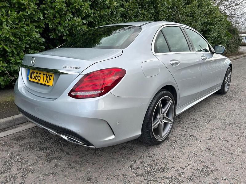 Used Mercedes C250 AMG line 2015 Silver Sedan