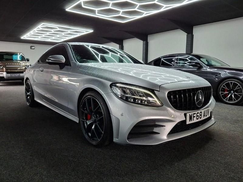 Silver Used 2018 Mercedes C200 AMG line Coupe | £16,995 (Fair price) - Image 1/4