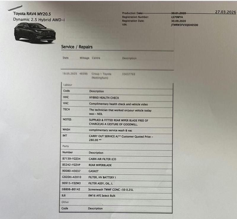 Used Toyota RAV4 222 HP (163 kW) 2020 Grey/black SUV