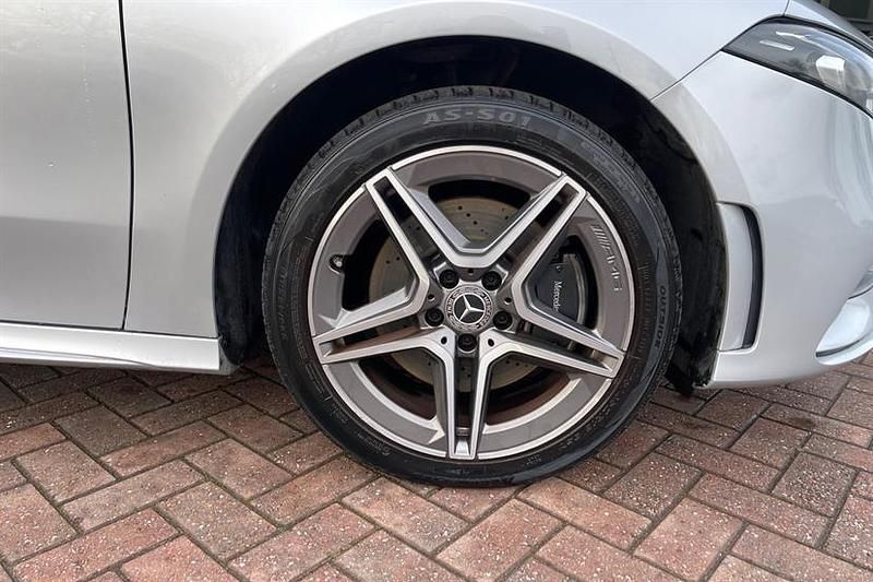 Used Mercedes A250 AMG line 218 HP (160 kW) 2020 Iridium silver Hatchback