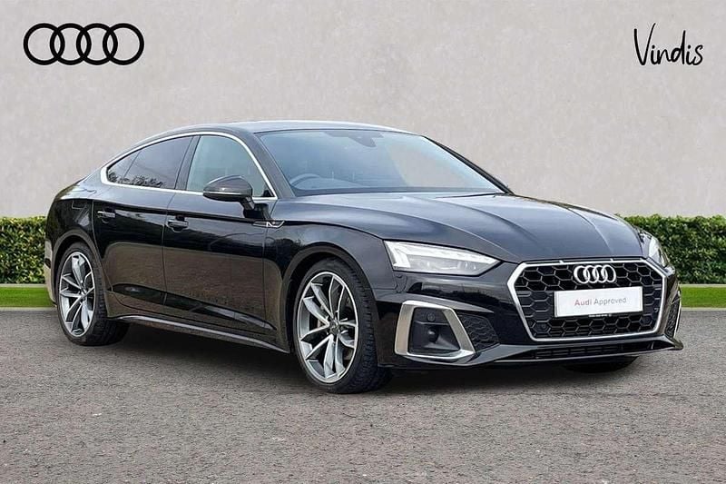 Black Used 2021 Audi A5 Sportback S-Line Hatchback | £22,409 (A bit pricey) - Image 1/4
