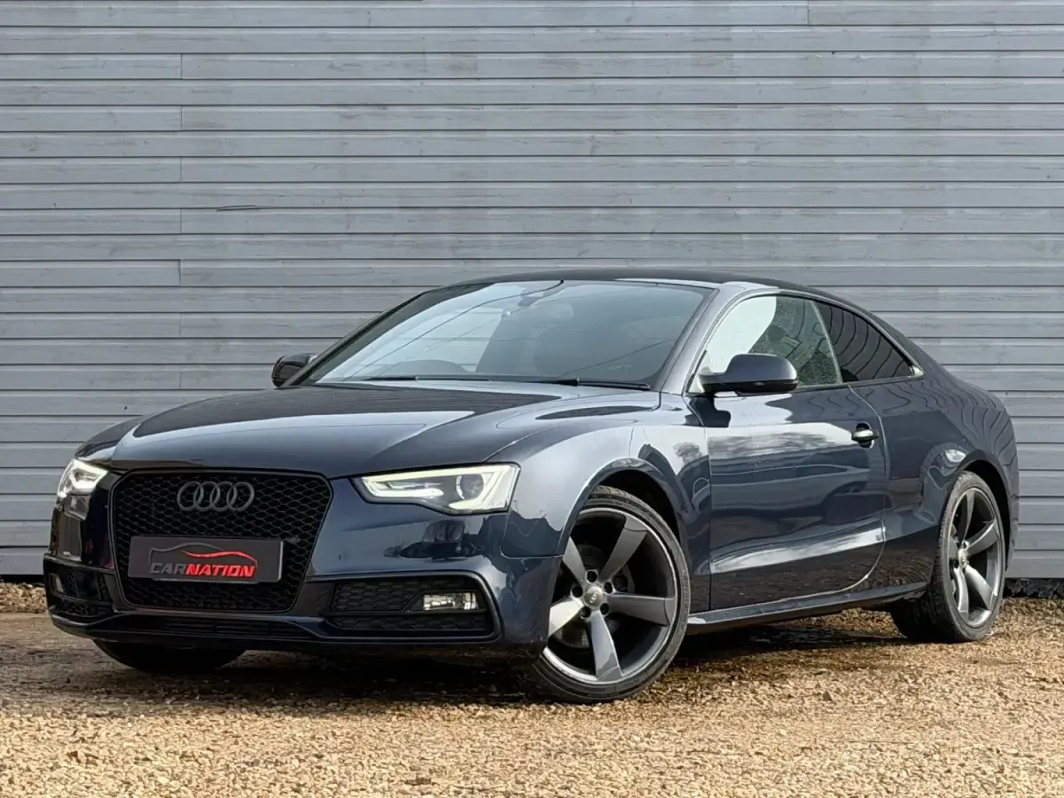 Used Audi A5 Black Edition 177 HP (130 kW) 2014 Blue Coupe