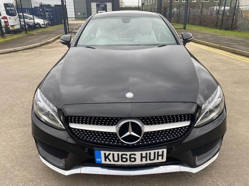 Used Mercedes C220 AMG line 170 HP (125 kW) 2016 Black Coupe