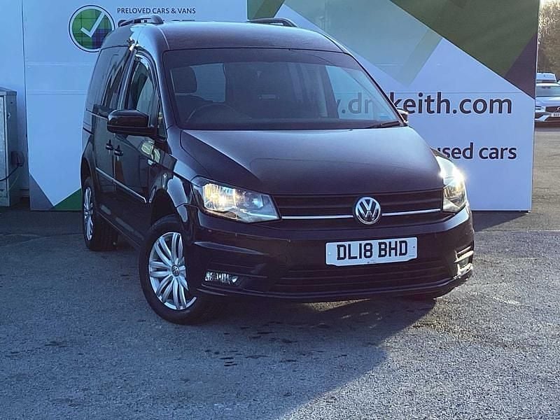 Mauve/purple Used 2018 VW Caddy Life MPV | £11,645 (Super price) - Image 1/4