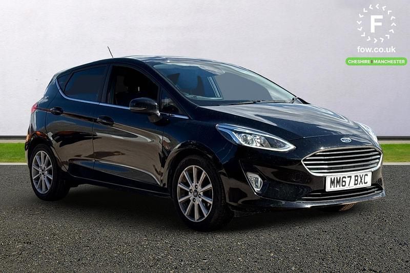 Black Used 2017 Ford Fiesta Titanium Hatchback | £8,699 (Fair price) - Image 1/3