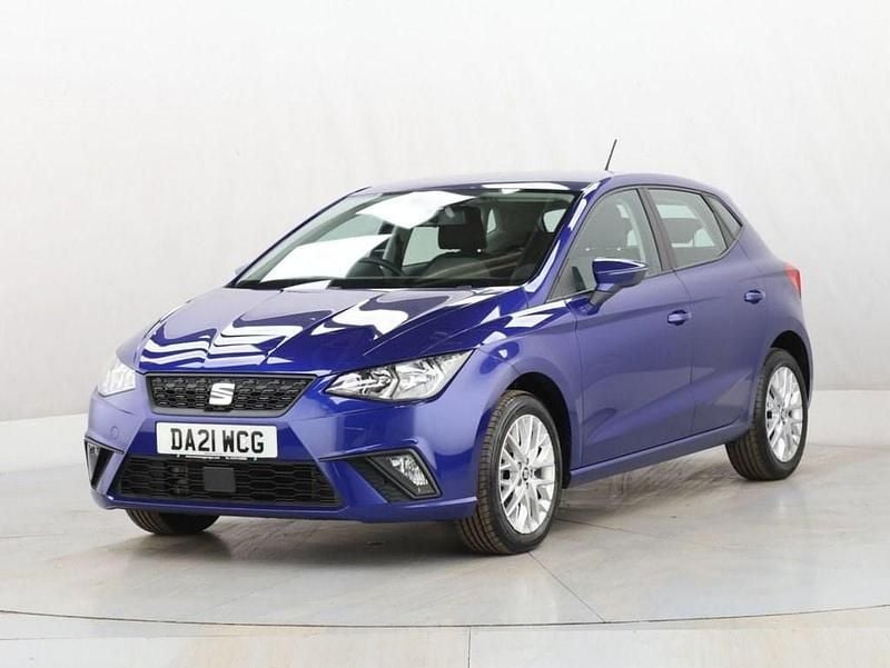 Used Seat Ibiza SE Technology 95 HP (69 kW) 2021 Blue Hatchback