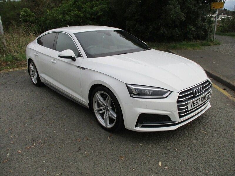 White Used 2017 Audi A5 Sportback S-Line Hatchback | £16,495 (Fair price) - Image 1/4