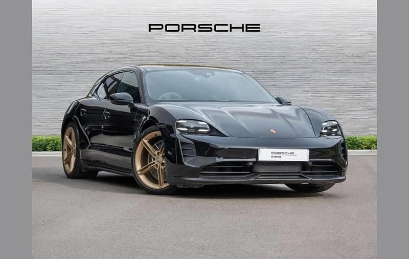 Black Used 2023 Porsche Taycan Sedan | £70,995 (A bit pricey) - Image 1/4