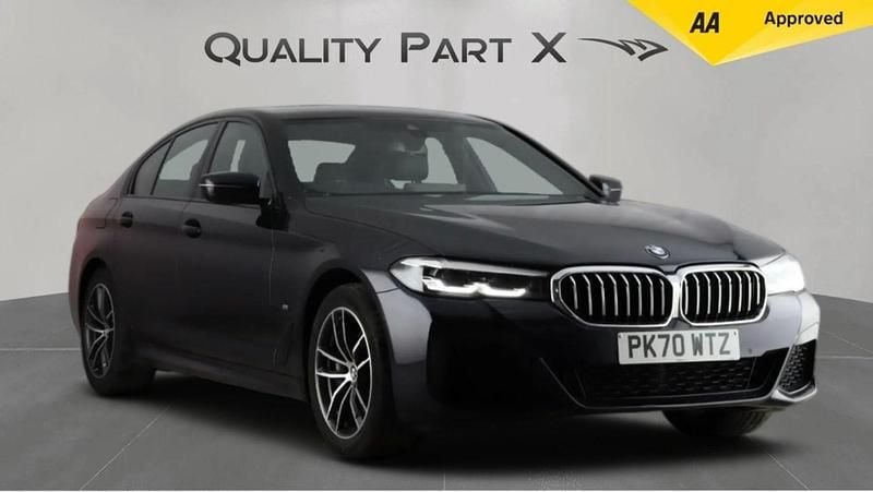 Black Used 2021 BMW 530e M Sport Sedan | £17,190 (Fair price) - Image 1/4