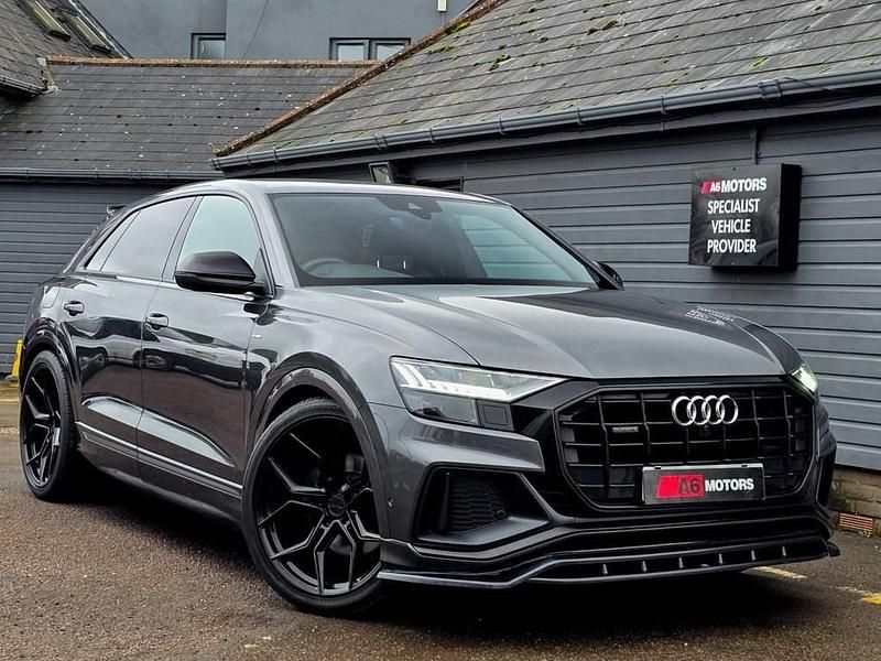 Grey Used 2019 Audi Q8 S-Line SUV | £36,989 (Expensive) - Image 1/4