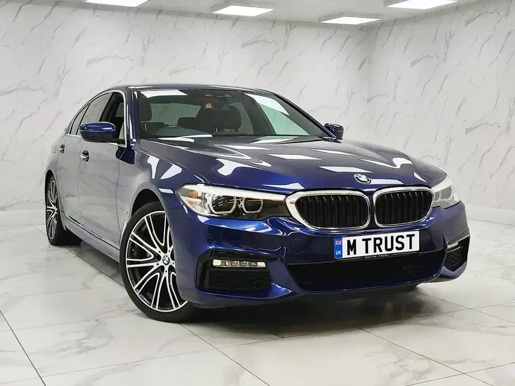 Used BMW 530e M Sport 252 HP (185 kW) 2018 Blue Sedan