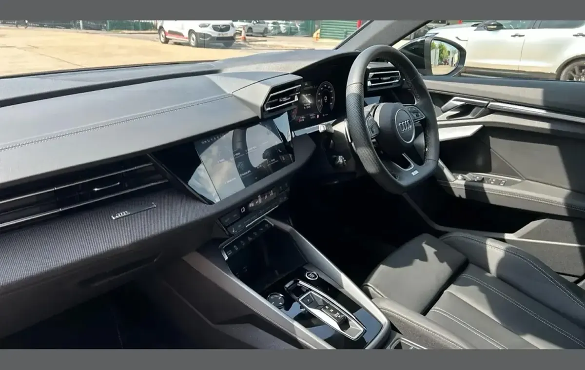 New Audi A3 Black Edition 147 HP (108 kW) 2025 White Hatchback