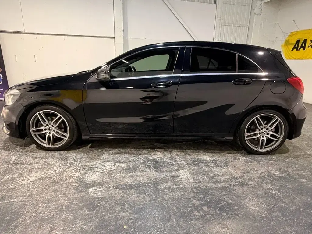 Used Mercedes A160 AMG line 102 HP (75 kW) 2017 Black Hatchback