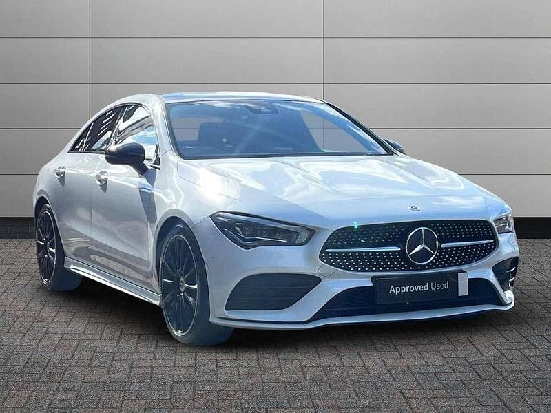 Digital white Used 2022 Mercedes CLA180 AMG Line Premium Plus Sedan | £26,350 (Fair price) - Image 1/4