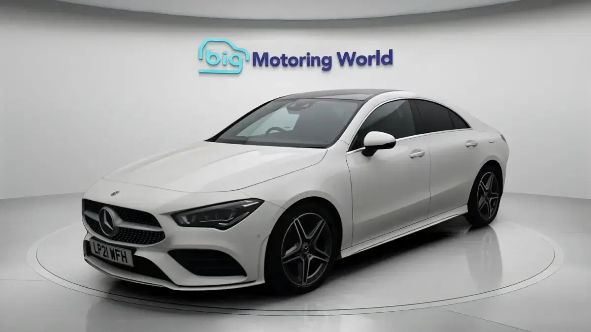 Used Mercedes CLA180 AMG line 136 HP (100 kW) 2021 White Coupe