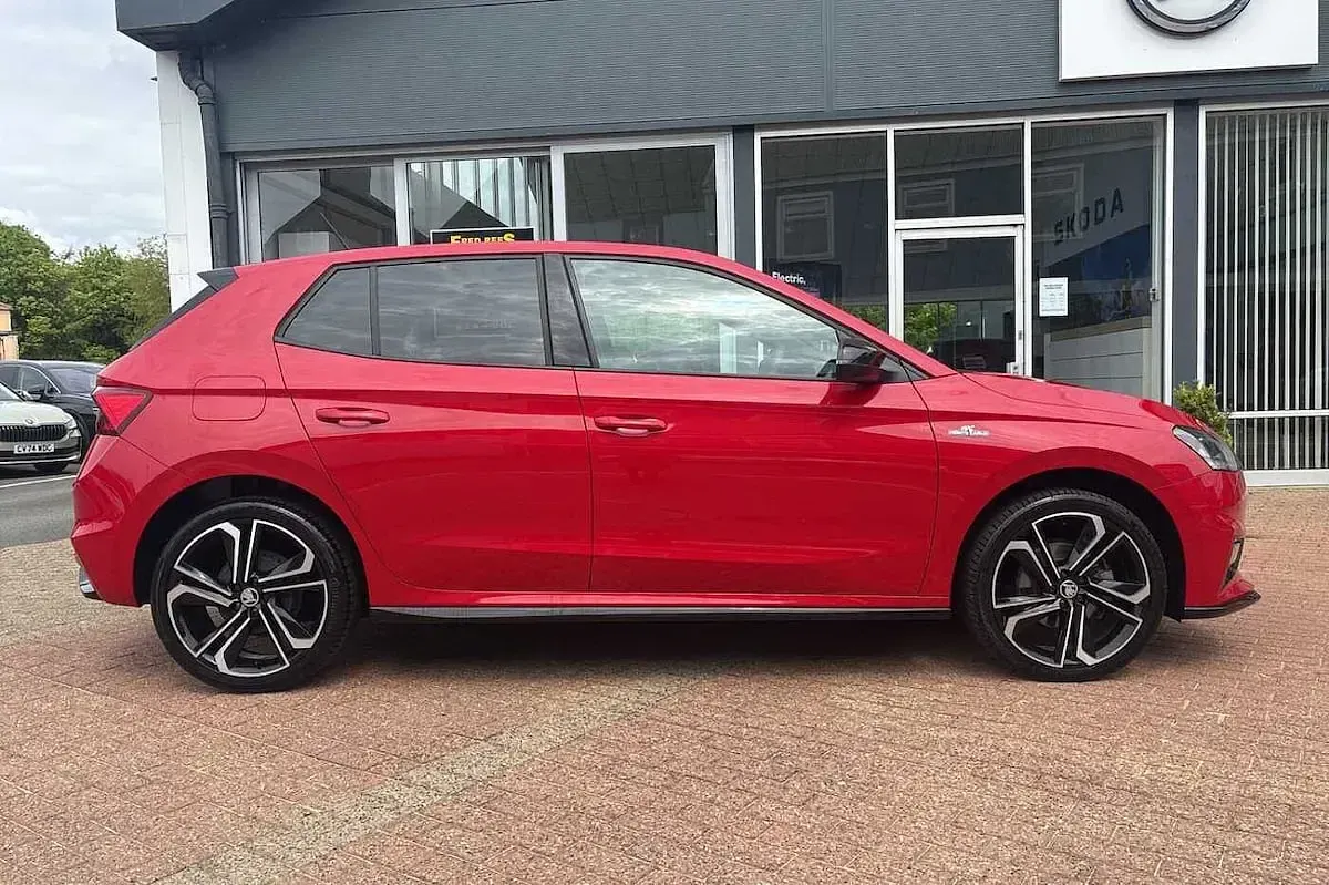 Used Skoda Fabia Monte Carlo 85 HP (62 kW) 2024 Velvet red metallic Hatchback