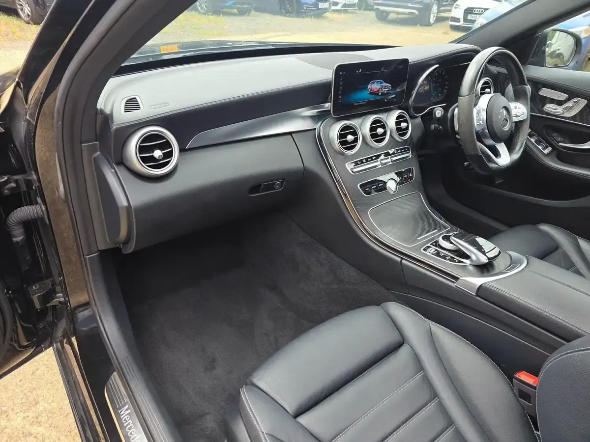 Used Mercedes C300e AMG line 2021 Black Estate