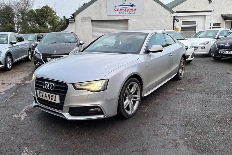 Used Audi A5 S-Line 177 HP (130 kW) 2014 Silver Coupe