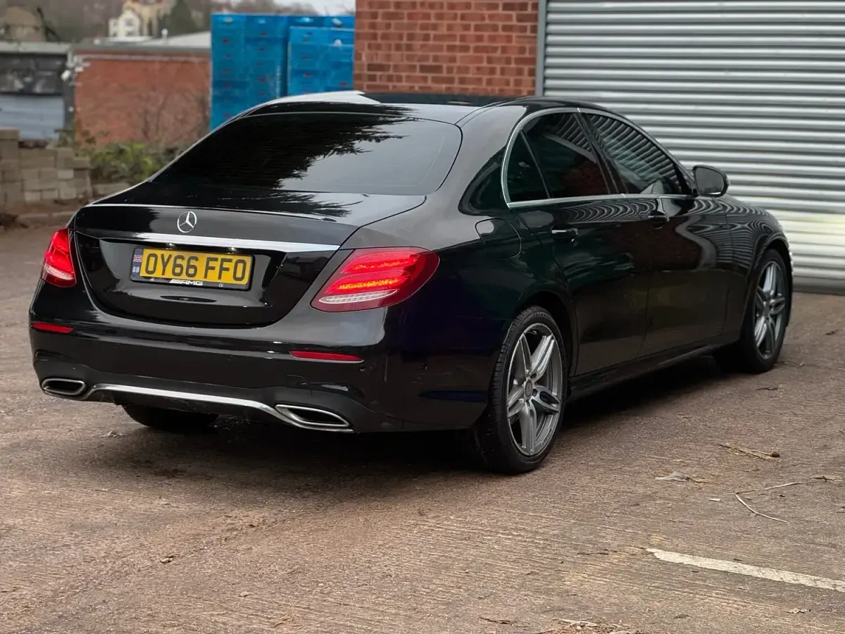 Used Mercedes E220 AMG line 194 HP (142 kW) 2016 Black Sedan