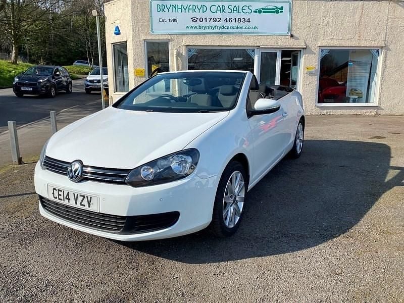 Used VW Golf Cabriolet SE 105 HP (77 kW) 2014 White Cabriolet